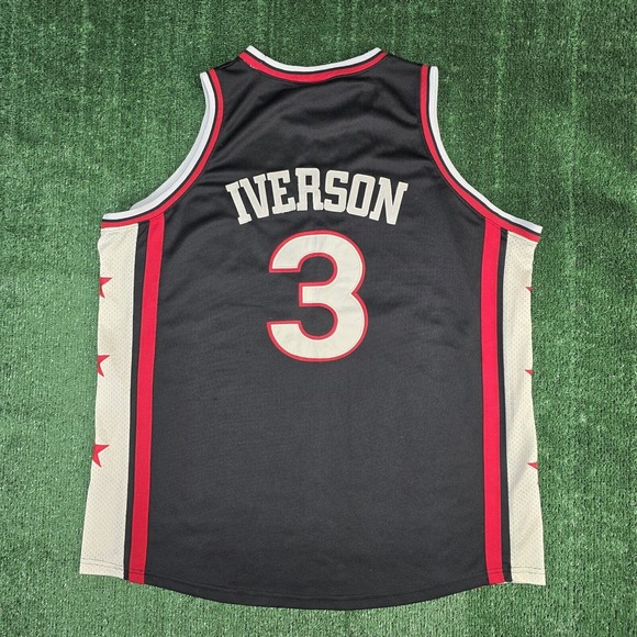 Mitchell & Ness Hardwood Classics Allen Iverson #3 Sixers Jersey XXL Vintage - Picture 7 of 14